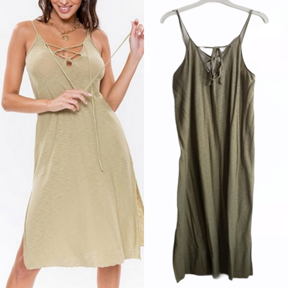 Michelle by Commune Boho Cami Midi Slip Dress
